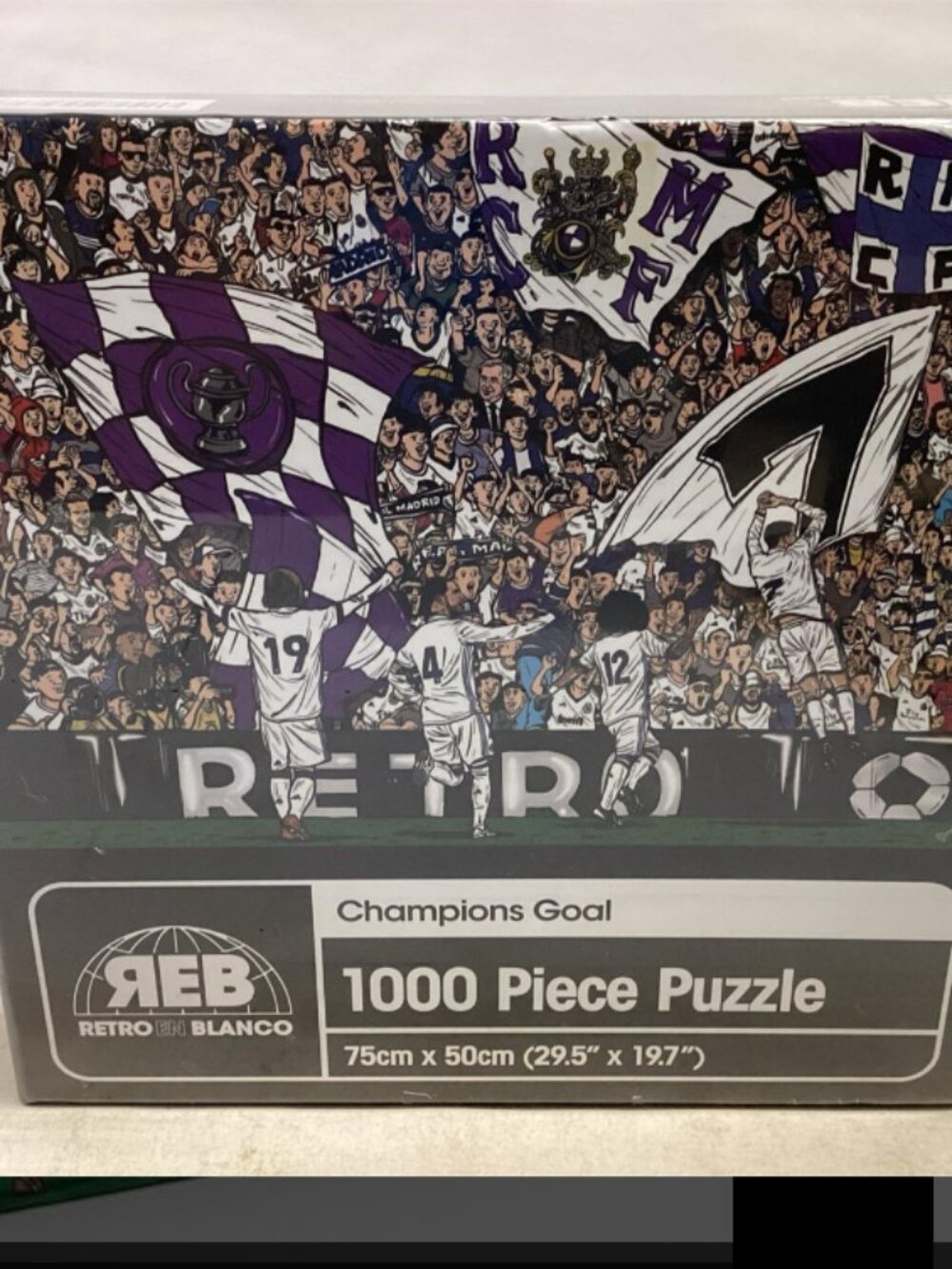 2026 Champions Goal 1000 Piece Puzzle Real Madrid Fans REB Retro En Blanco